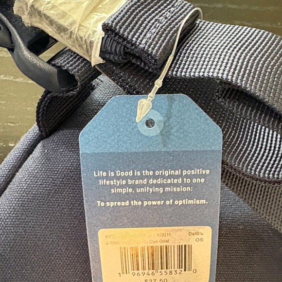 NWT Life is Good Navy Blue Waist Belt Bag - Picture 4 of 7